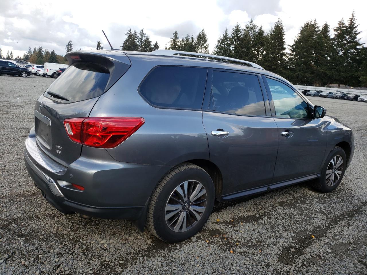 2017 Nissan Pathfinder VIN 5N1DR2MM6HC698863 Copart auction photo, side damage thumbnail 3