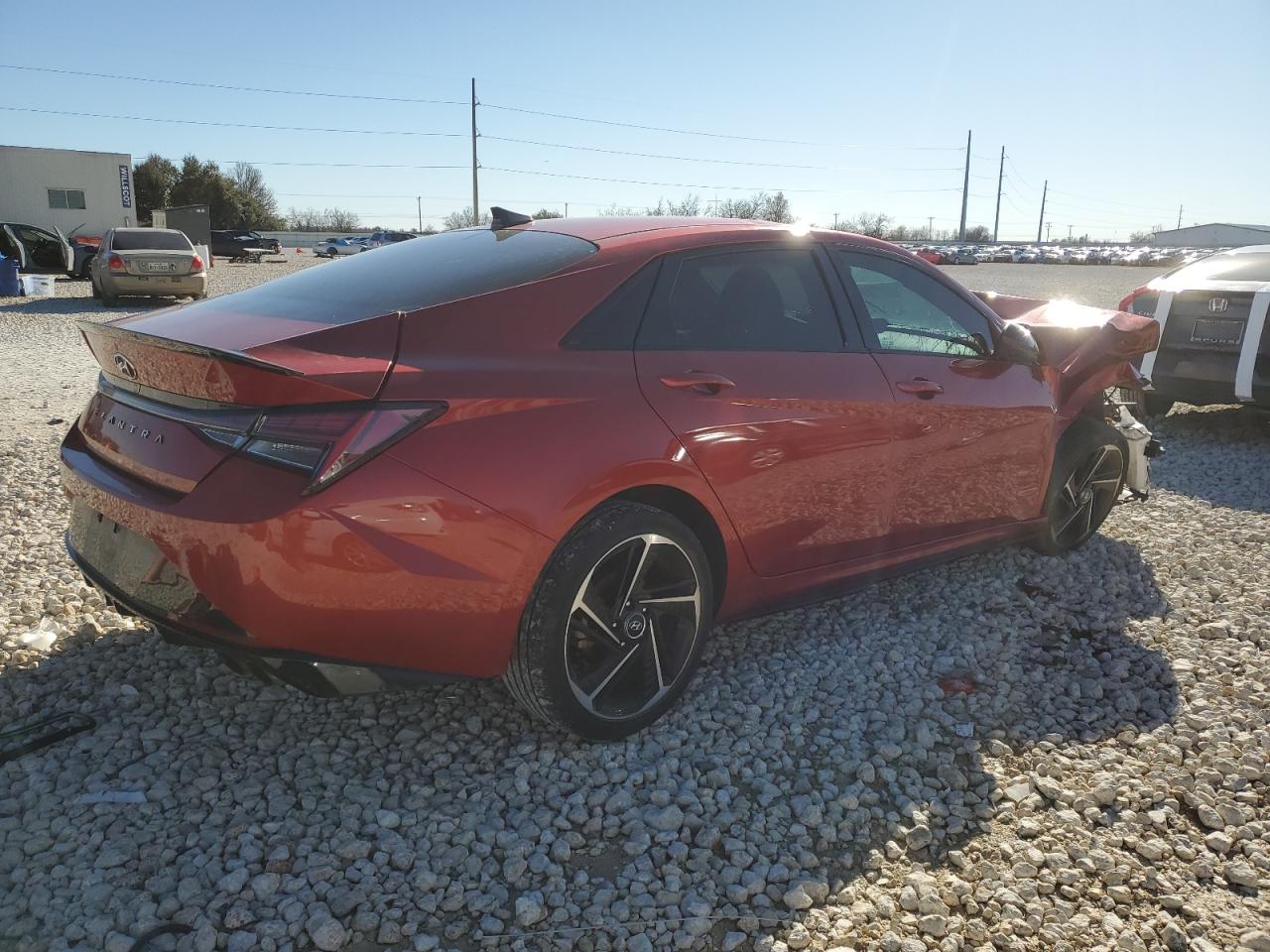 2022 Hyundai Elantra VIN KMHLR4AFXNU225034 Copart auction photo, front end damage thumbnail 3