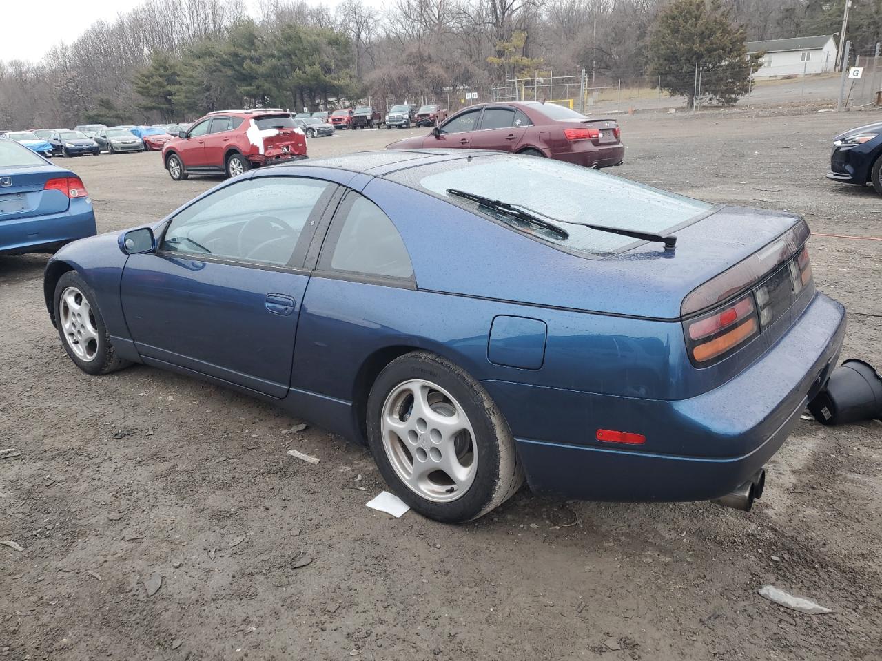 1992 Nissan 300ZX VIN JN1RZ26H9NX522195 Copart auction photo, side / rear end damage thumbnail 2