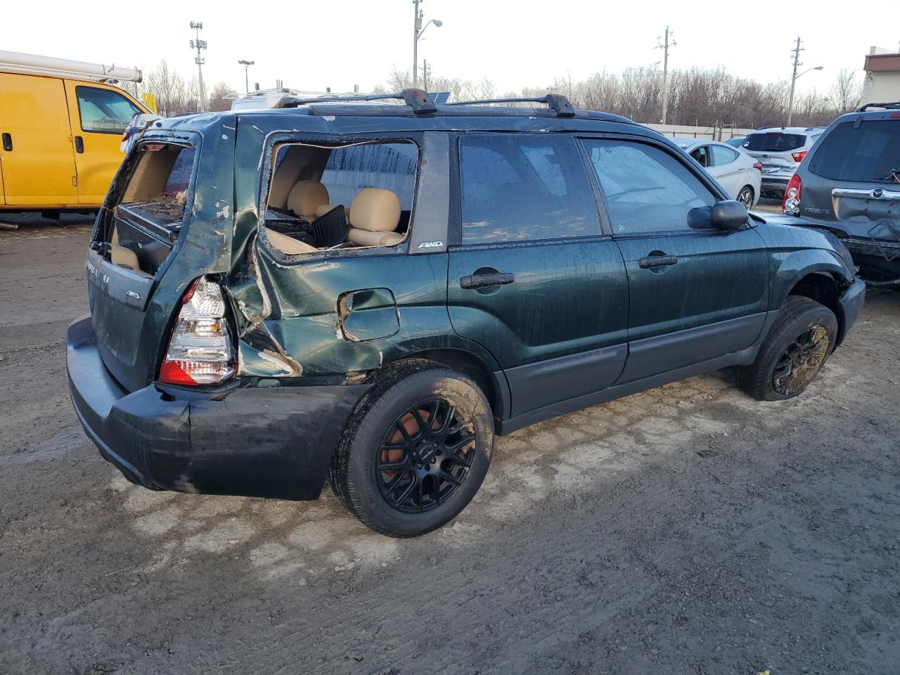 2003 Subaru Forester VIN JF1SG63673H755391 Copart auction photo, all over / mechanical damage thumbnail 3