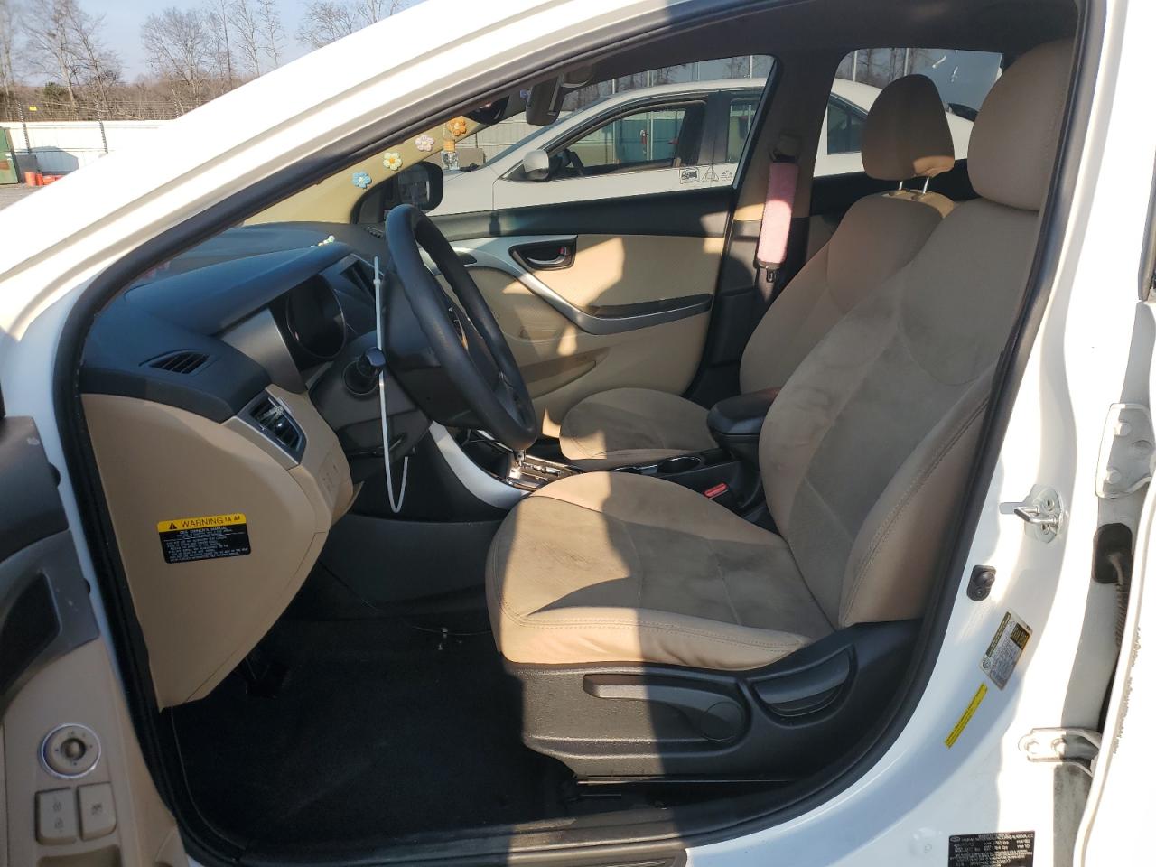 2013 Hyundai Elantra VIN 5NPDH4AEXDH330877 Copart auction photo, side / front end damage thumbnail 7
