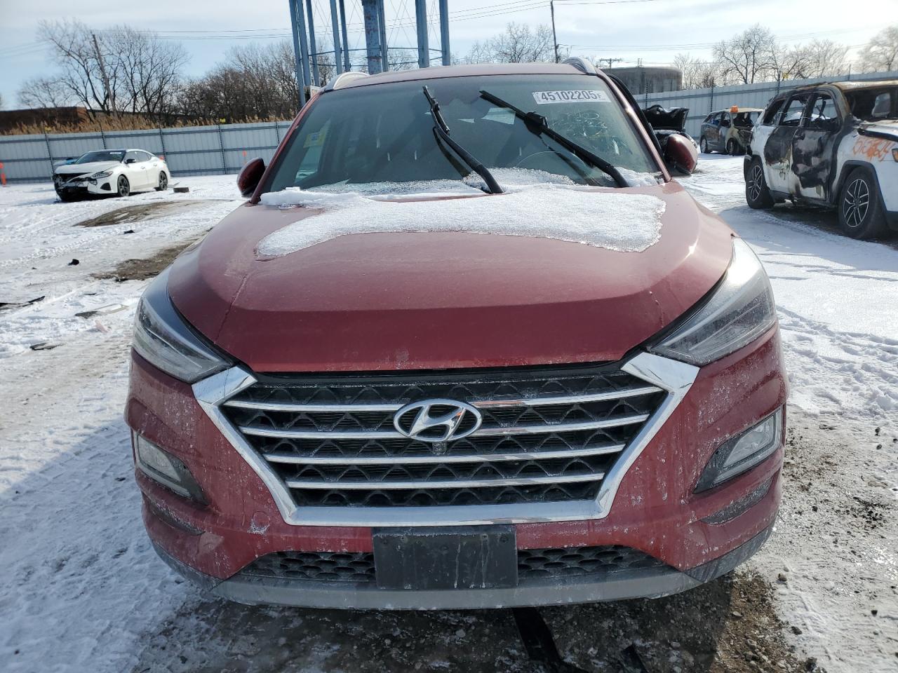 2021 Hyundai Tucson VIN KM8J3CAL1MU357462 Copart auction photo, rear end / side damage thumbnail 5