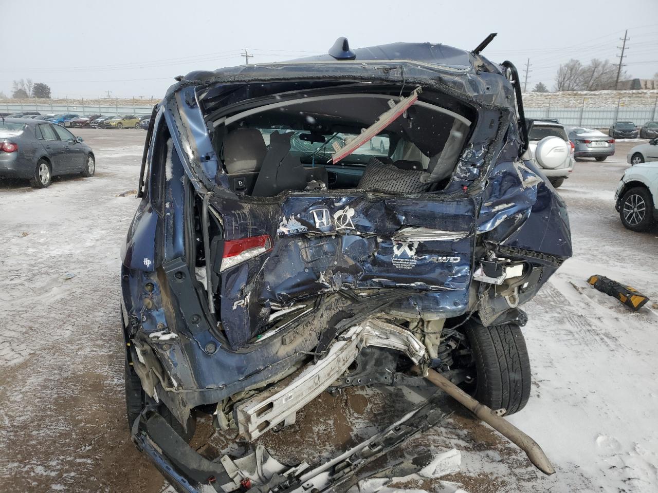 2019 Honda Pilot VIN 5FNYF6H37KB090870 Copart auction photo, all over damage thumbnail 6