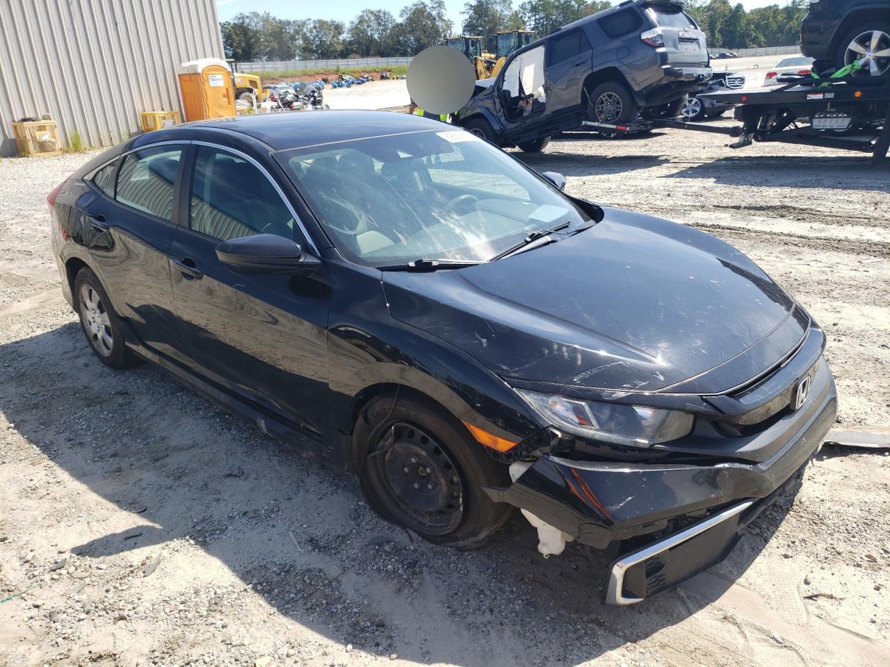 2019 Honda Civic VIN 2HGFC2F62KH603203 Copart auction photo, all over damage thumbnail 4