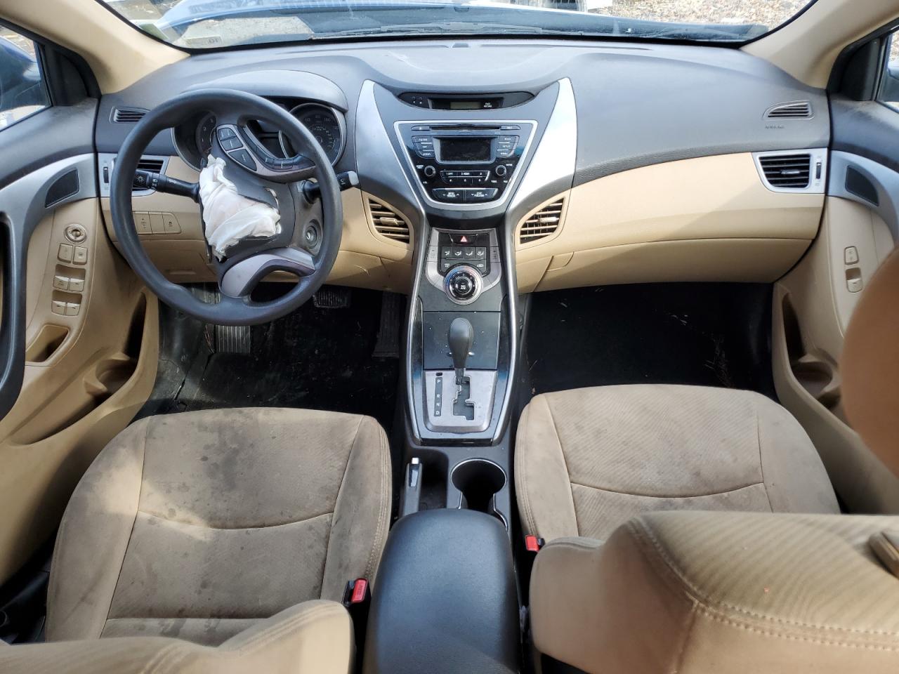 2013 Hyundai Elantra VIN KMHDH4AE1DU718243 Copart auction photo, front end / rear end damage thumbnail 8