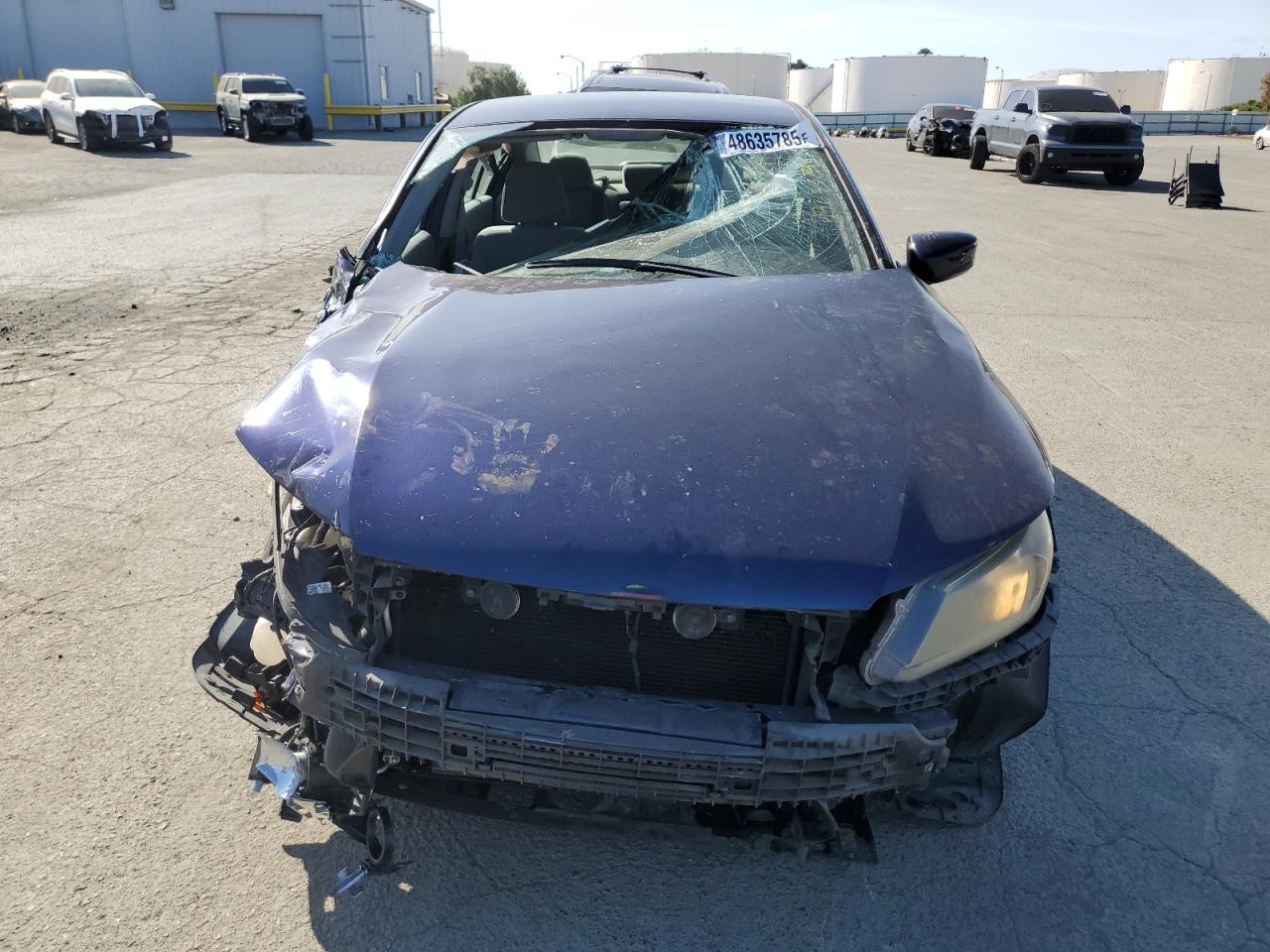 2013 Honda Accord VIN 1HGCR2F32DA203649 Copart auction photo, front end / side damage thumbnail 5