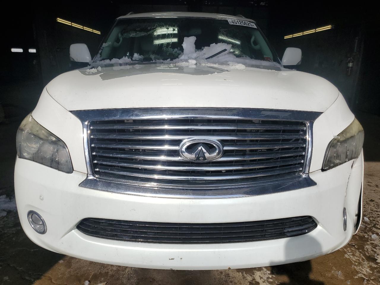 2012 Infiniti QX56 VIN JN8AZ2NC0C9318097 Copart auction photo, side / front end damage thumbnail 5