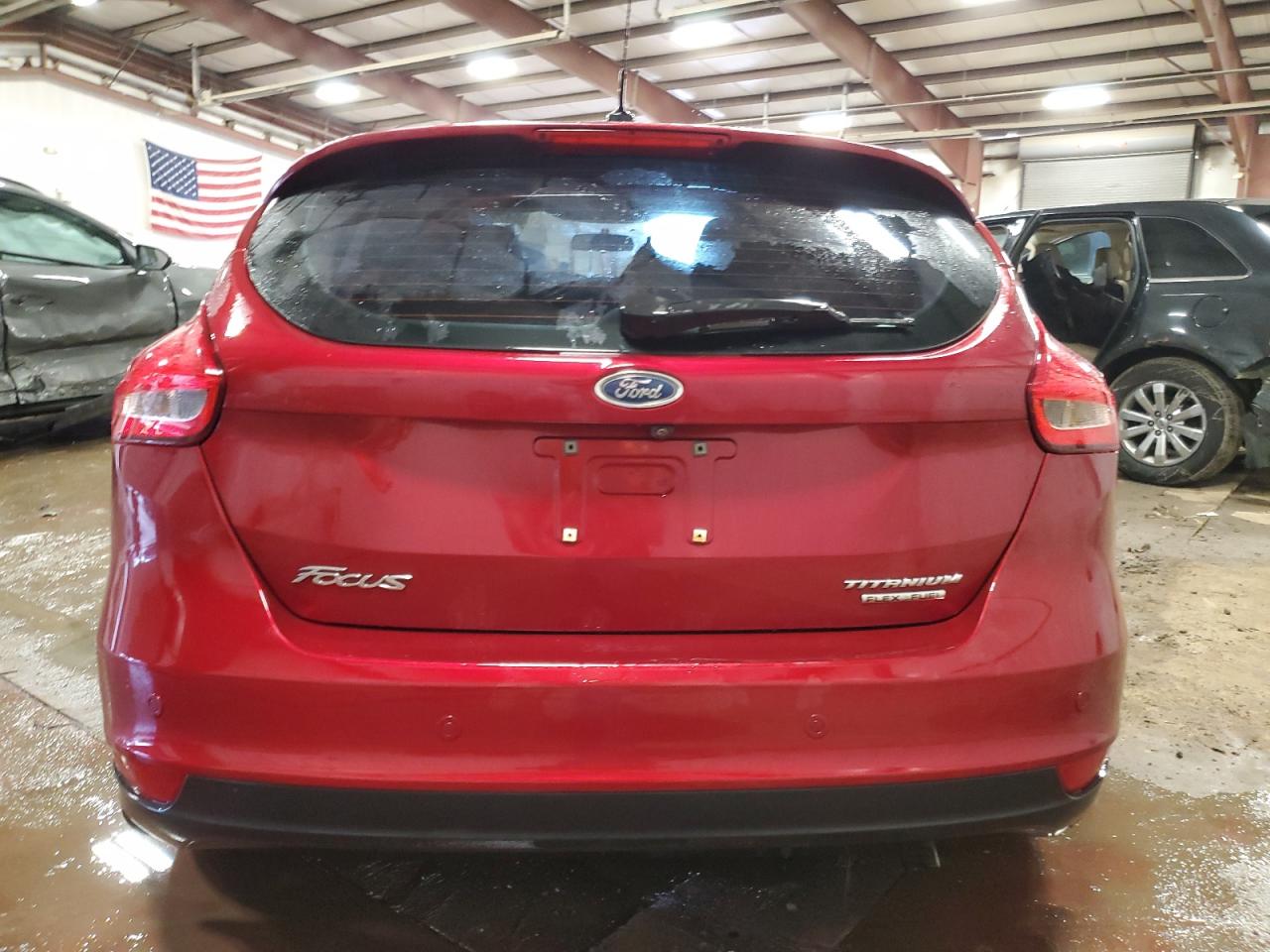 2016 Ford Focus VIN 1FADP3N20GL309877 Copart auction photo, side / front end damage thumbnail 6