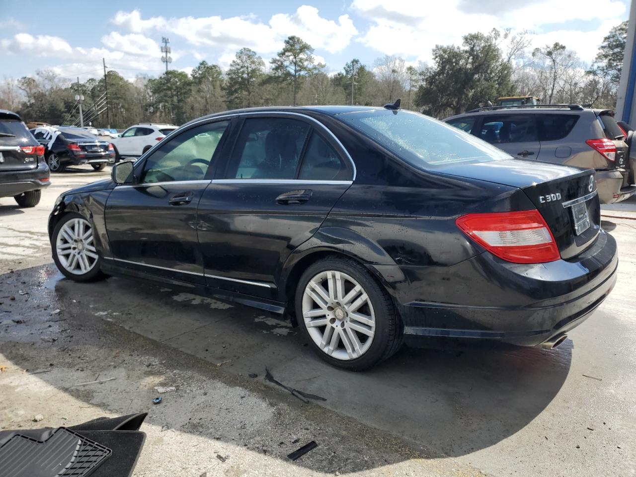 2009 Mercedes-Benz C-klasse VIN WDDGF81X09F203123 Copart auction photo, front end damage thumbnail 2
