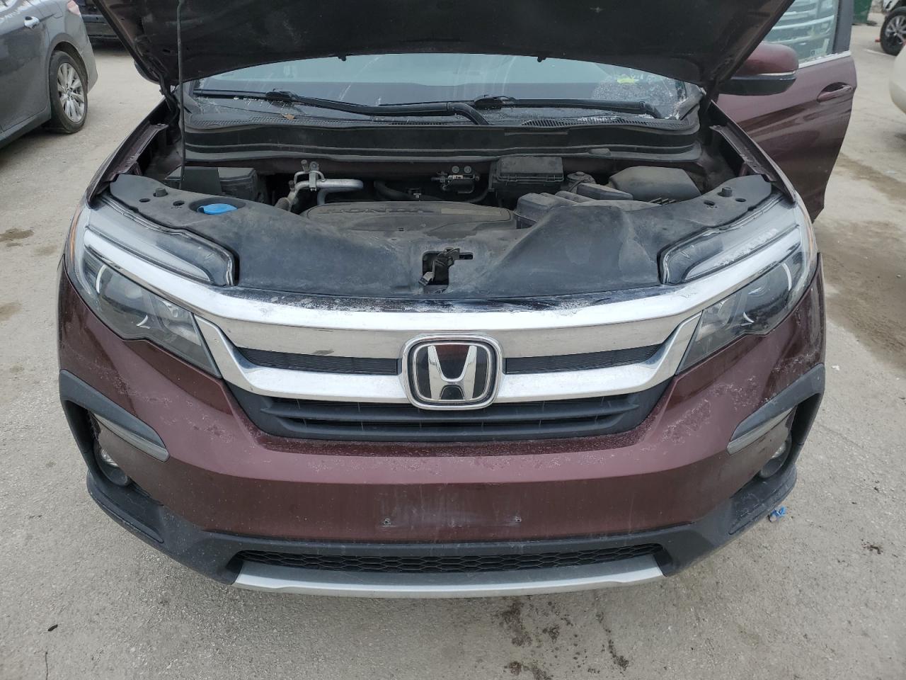 2019 Honda Pilot VIN 5FNYF6H41KB016501 Copart auction photo, rear end damage thumbnail 12