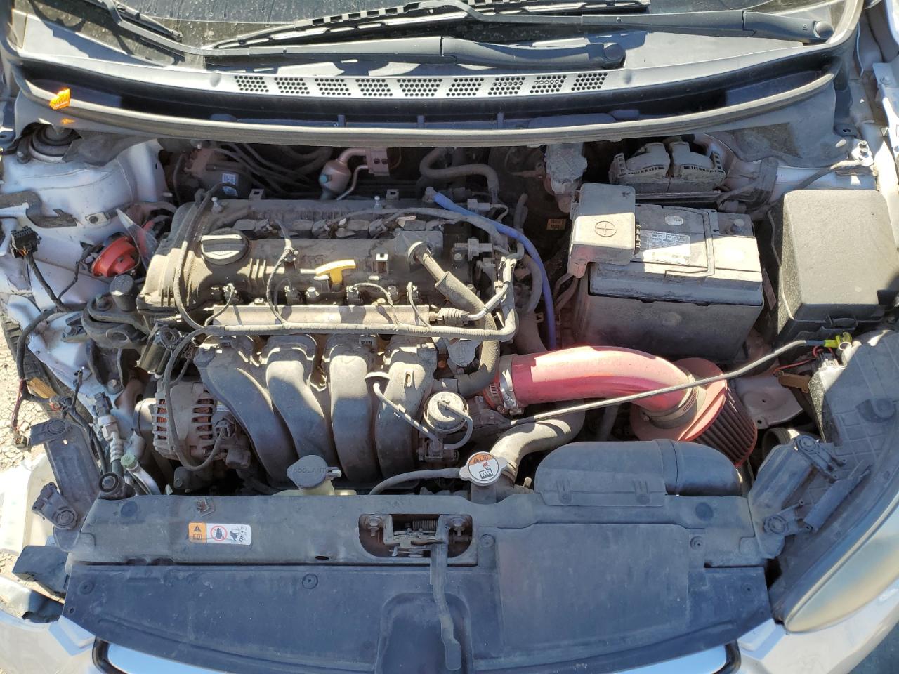 2013 Hyundai Elantra VIN KMHDH4AE6DU727701 Copart auction photo, front end / hail damage thumbnail 12