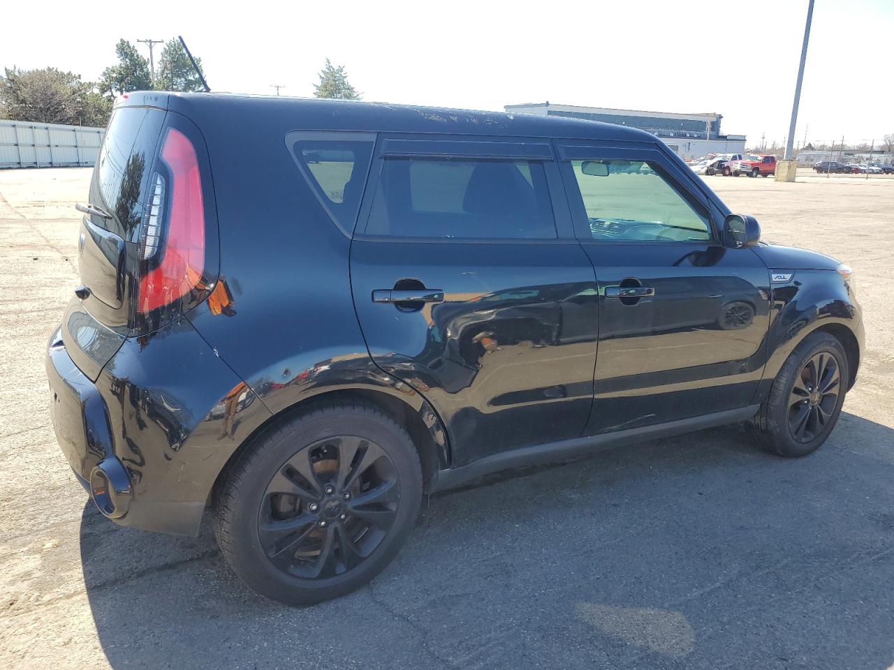 2016 KIA Soul VIN KNDJP3A51G7247699 Copart auction photo, rear end / vandalism damage thumbnail 3