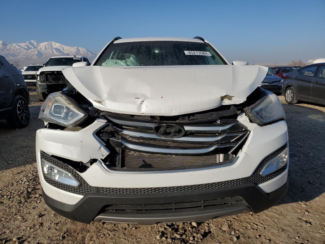 2016 Hyundai Santa Fe VIN 5XYZU3LB6GG345631 Copart auction photo, front end damage thumbnail 5