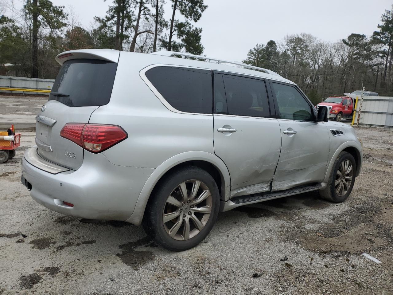 2012 Infiniti QX56 VIN JN8AZ2ND4C9716129 Copart auction photo, side damage thumbnail 3