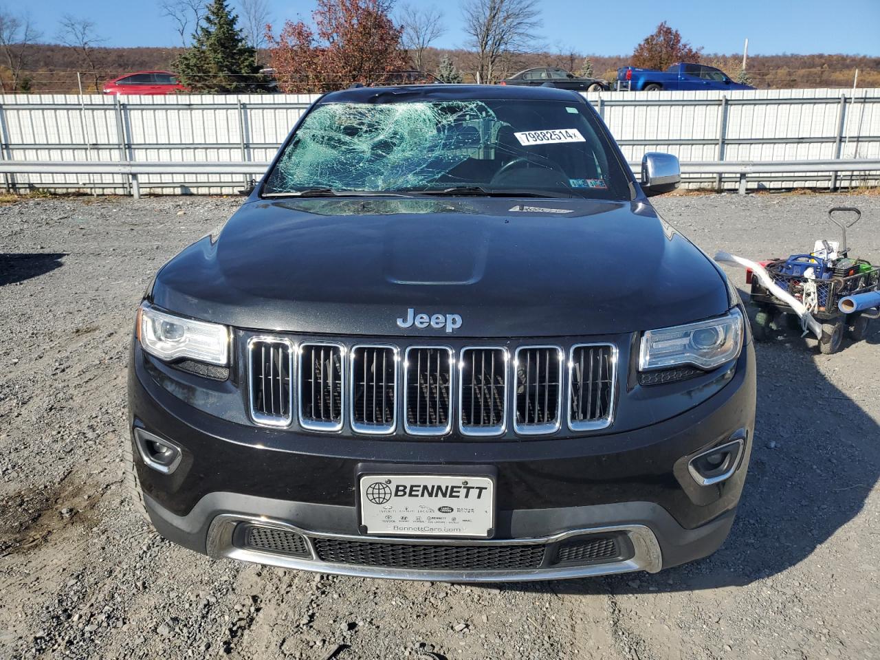 2015 Jeep Grand Cherokee VIN 1C4RJFBG3FC608779 Copart auction photo, top/roof damage thumbnail 5