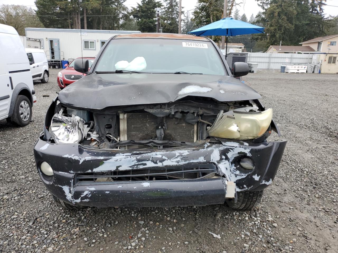 2008 Toyota Tacoma VIN 5TETU62N38Z550706 Copart auction photo, front end / side damage thumbnail 5