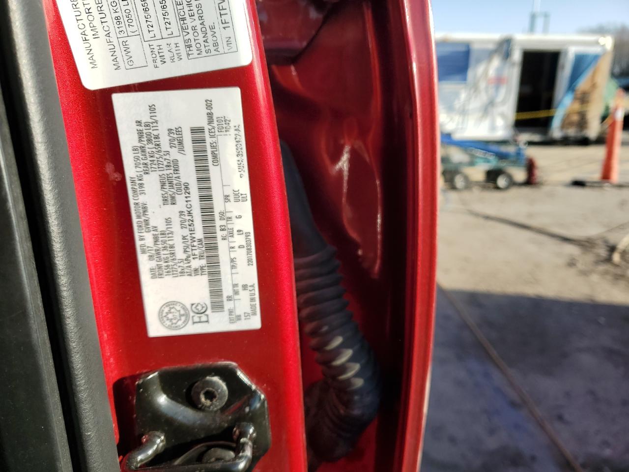 2018 Ford F-150 VIN 1FTFW1E52JKC11290 Copart auction photo, front end damage thumbnail 14