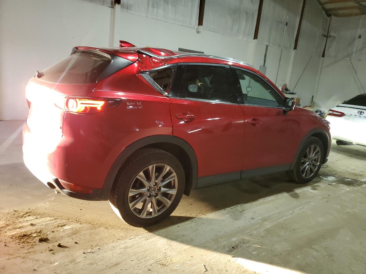 2020 Mazda CX-5 VIN JM3KFBAY5L0848166 Copart auction photo, top/roof damage thumbnail 3