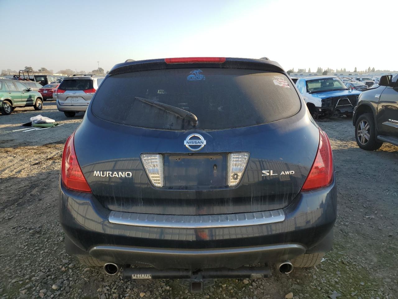 2007 Nissan Murano VIN JN8AZ08WX7W634530 Copart auction photo, burn damage thumbnail 6
