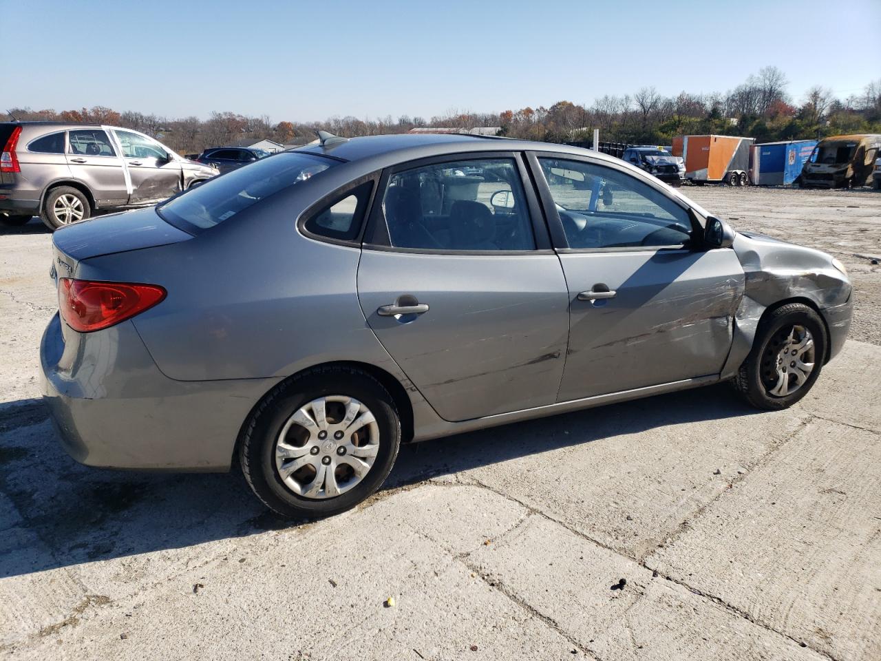 2010 Hyundai Elantra VIN KMHDU4AD0AU064804 Copart auction photo, front end / side damage thumbnail 3