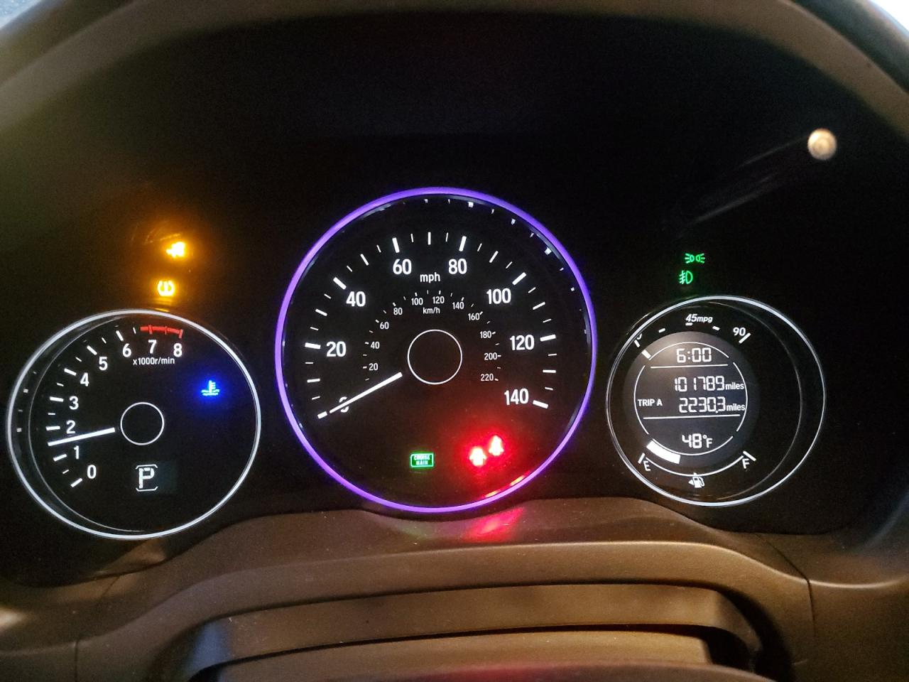 2018 Honda HR-V VIN 3CZRU6H53JG711942 Copart auction photo, front end / side damage thumbnail 9