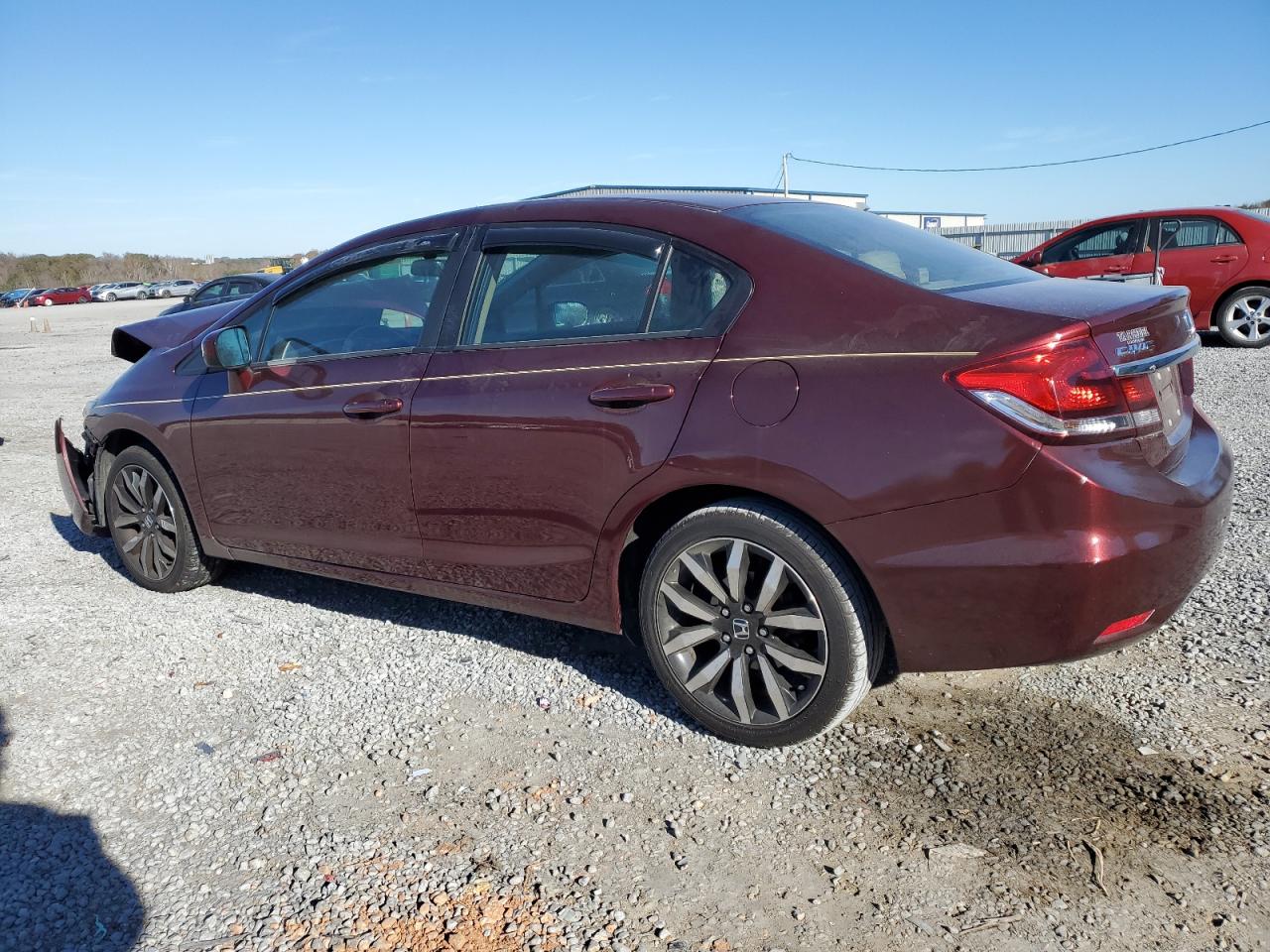 2015 Honda Civic VIN 19XFB2F96FE007007 Copart auction photo, front end / mechanical damage thumbnail 2