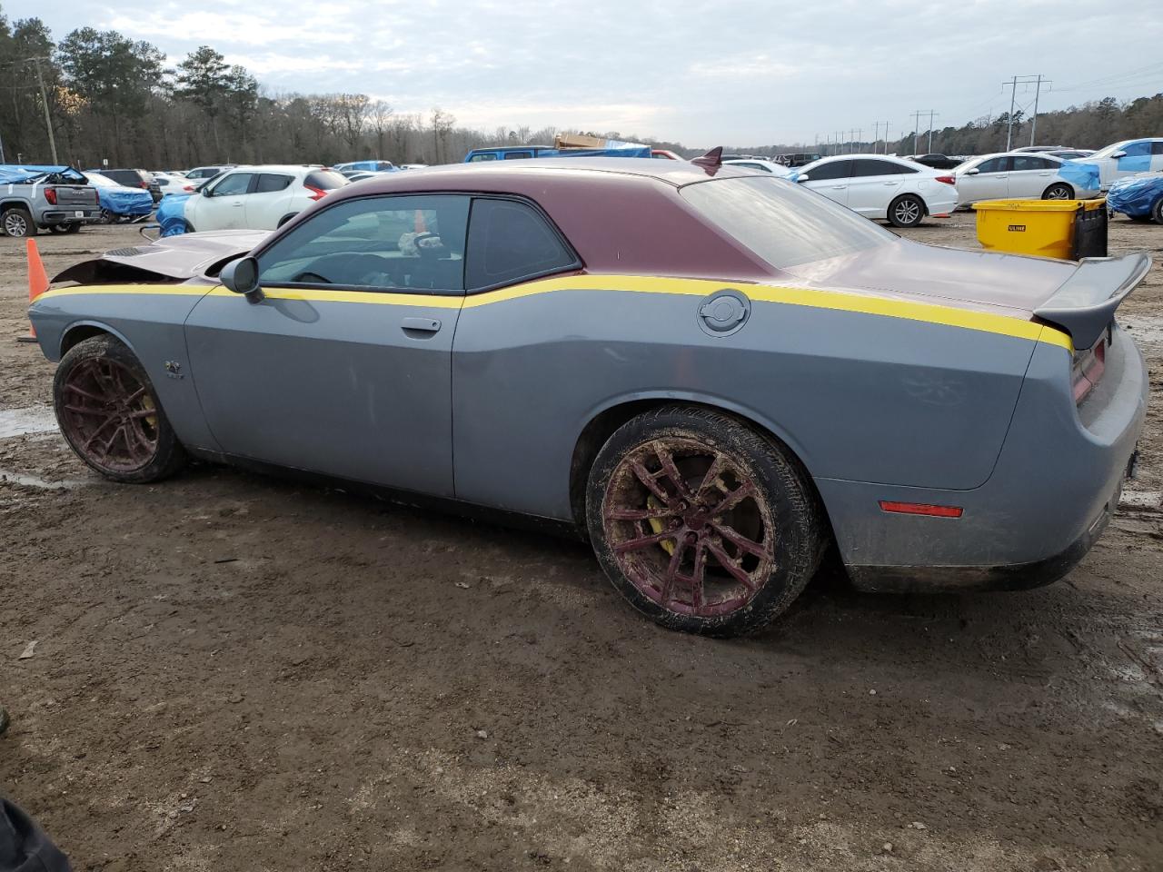 2019 Dodge Challenger VIN 2C3CDZFJ3KH581485 Copart auction photo, front end damage thumbnail 2
