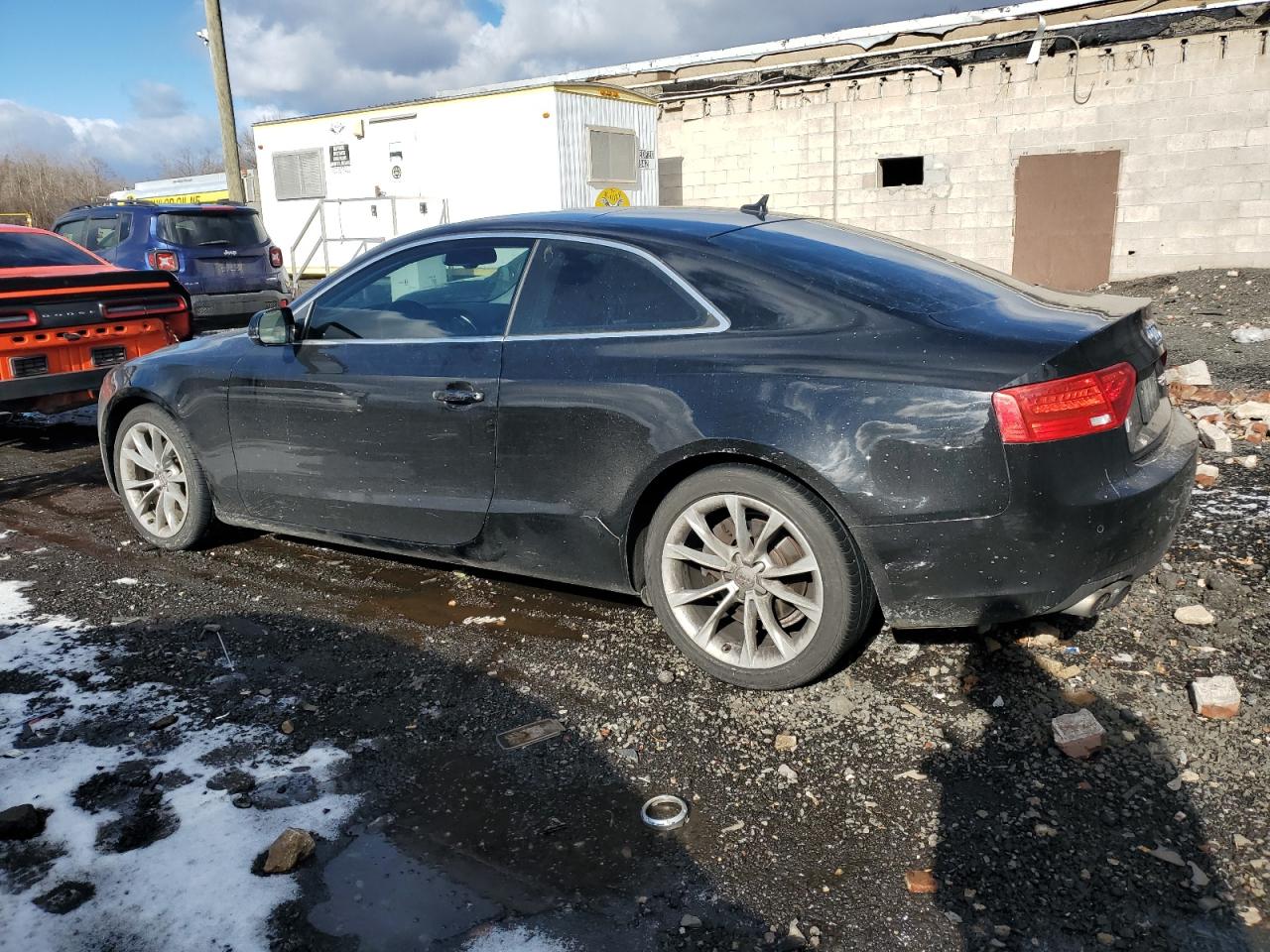 2013 Audi A5 VIN WAULFAFR0DA062048 Copart auction photo, side / front end damage thumbnail 2