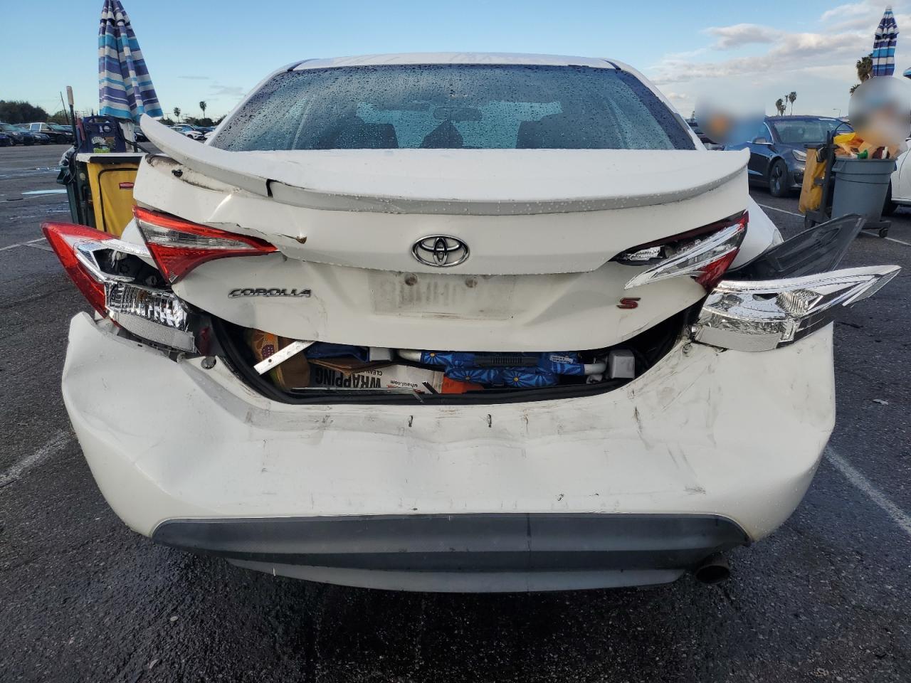 2015 Toyota Corolla VIN 5YFBURHE1FP246040 Copart auction photo, rear end / minor dent/scratches damage thumbnail 6
