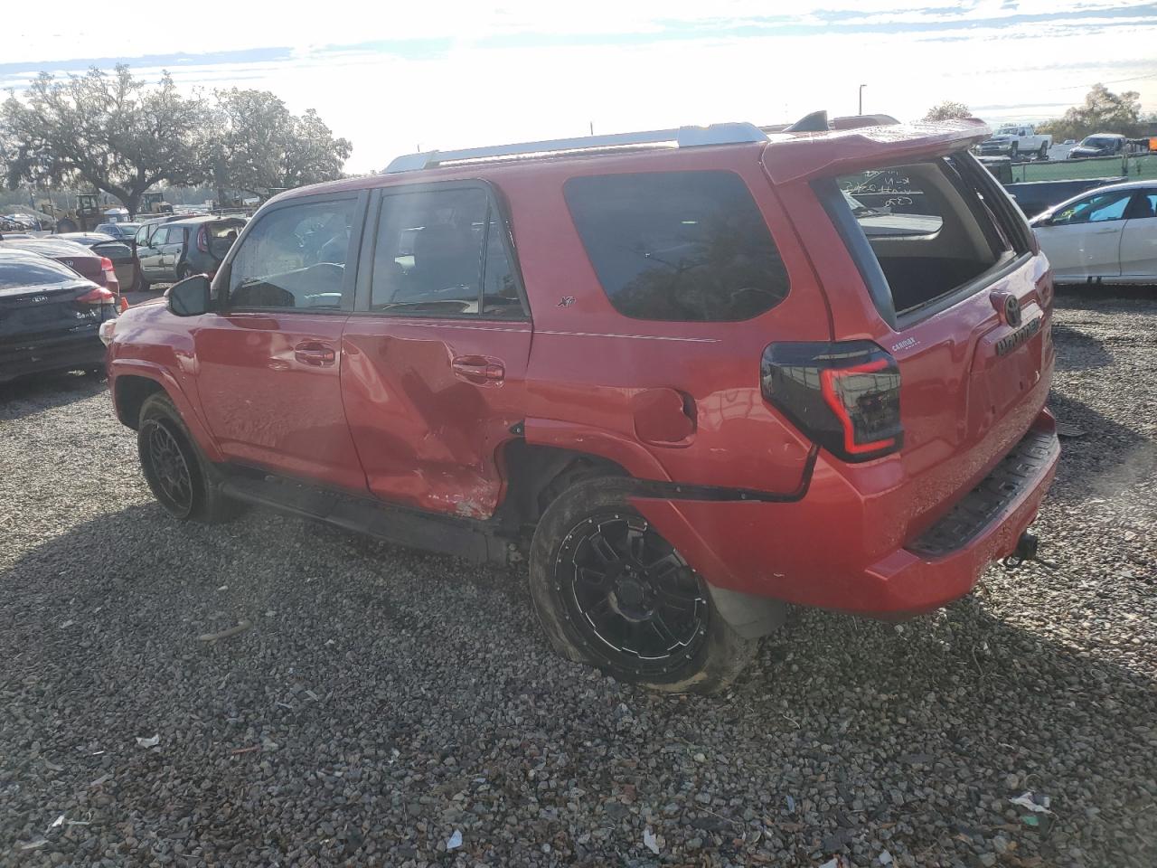 2016 Toyota 4Runner VIN JTEZU5JR9G5132365 Copart auction photo, side / rear end damage thumbnail 2