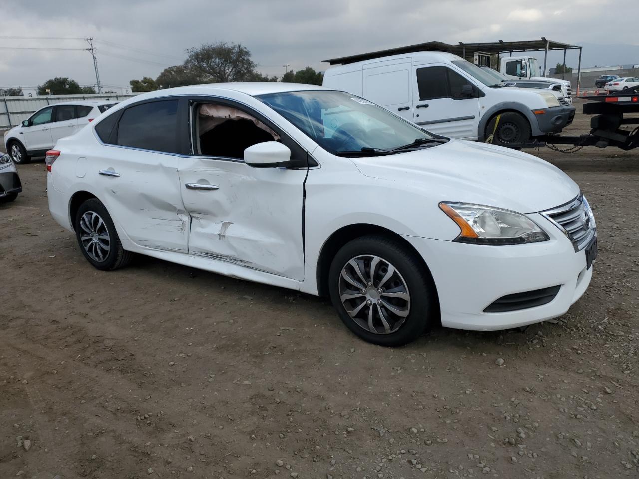 2015 Nissan Sentra VIN 3N1AB7AP4FY251169 Copart auction photo, side damage thumbnail 4