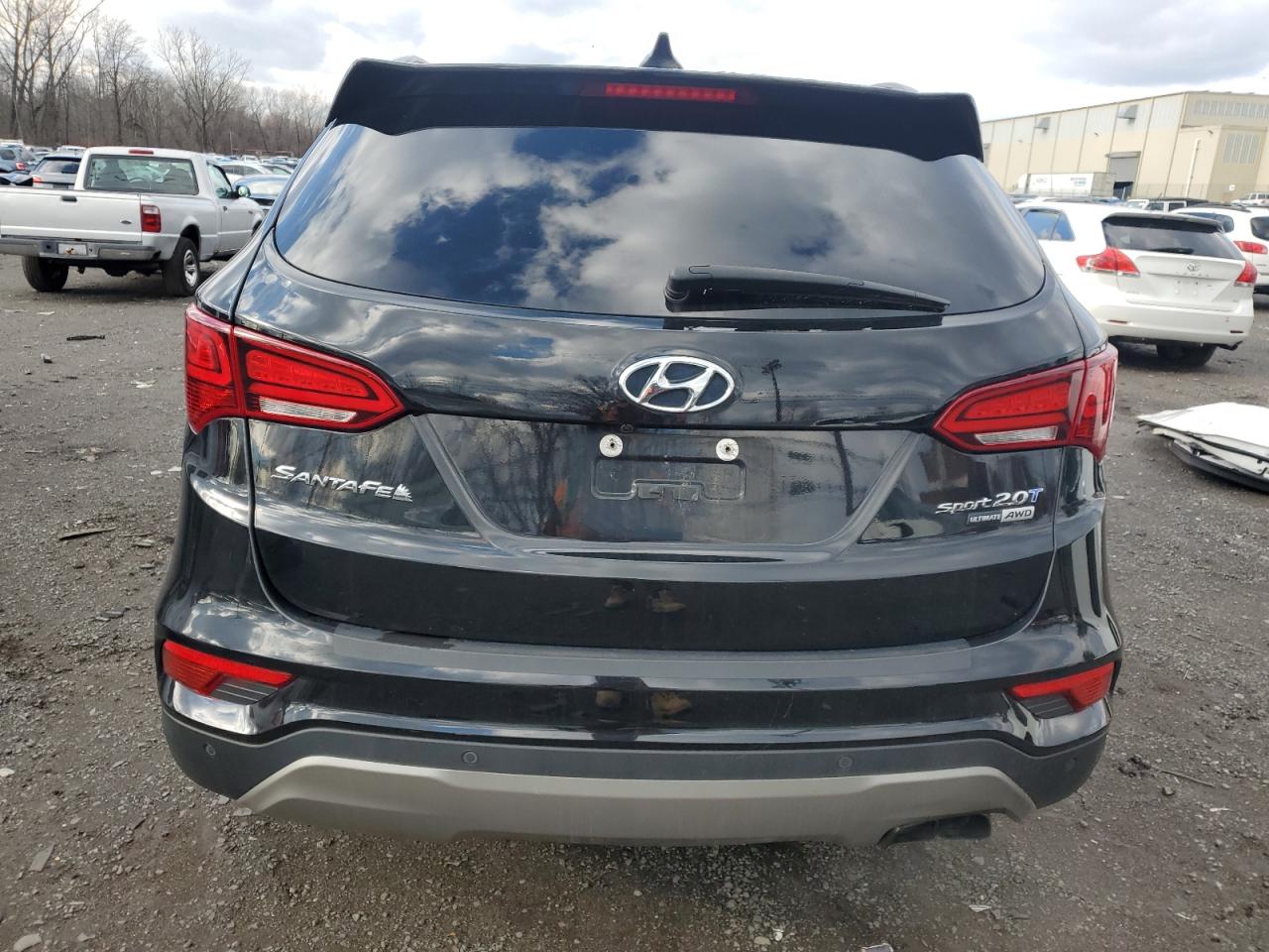 2018 Hyundai Santa Fe VIN 5XYZWDLA3JG518813 Copart auction photo, front end damage thumbnail 6