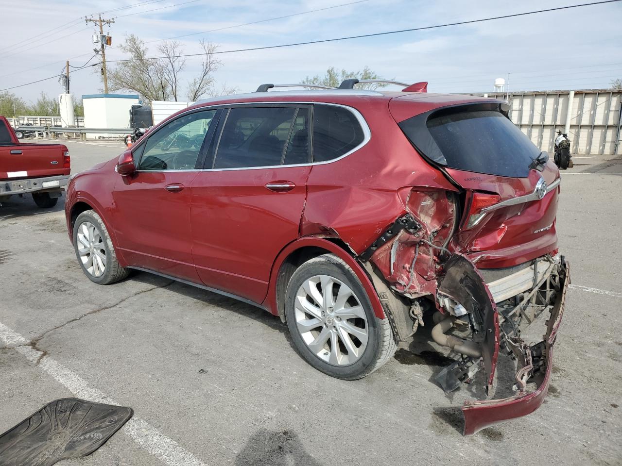 2017 Buick Envision VIN LRBFXESX6HD242324 Copart auction photo, rear end damage thumbnail 2