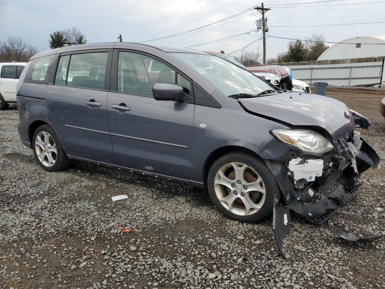 2009 Mazda 5 VIN JM1CR29L990341258 Copart auction photo, front end damage thumbnail 4
