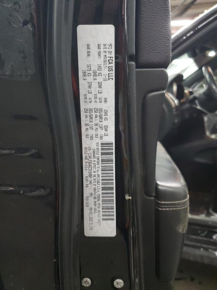 2016 Jeep Grand Cherokee VIN 1C4RJFBG4GC316480 Copart auction photo, front end / side damage thumbnail 13