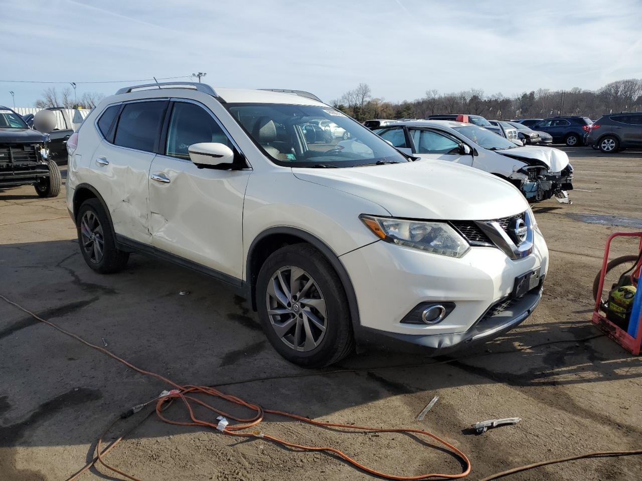 2016 Nissan Rogue VIN 5N1AT2MVXGC746179 Copart auction photo, side damage thumbnail 4