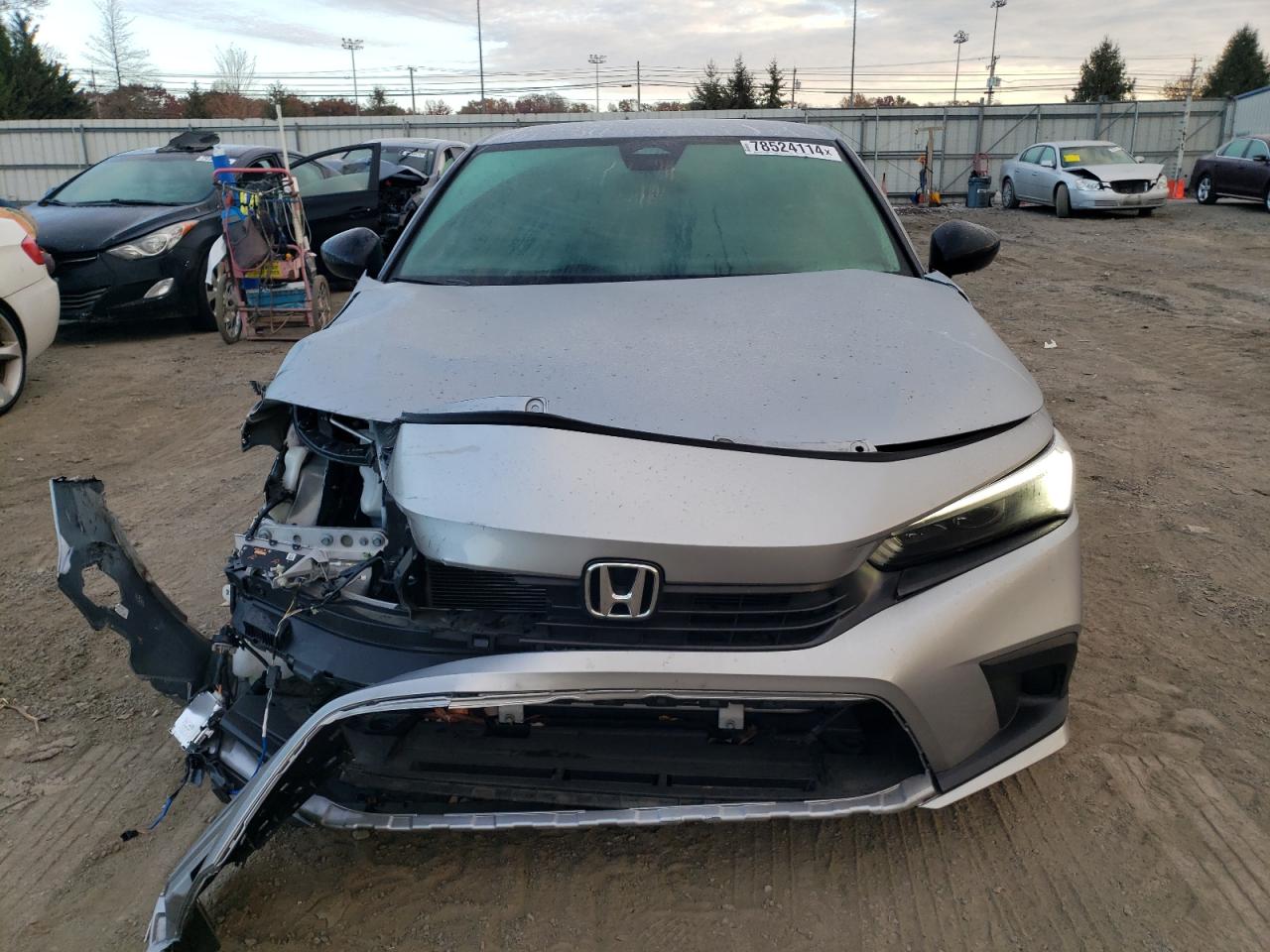 2024 Honda Civic VIN 2HGFE2F57RH514562 Copart auction photo, front end / undercarriage damage thumbnail 5