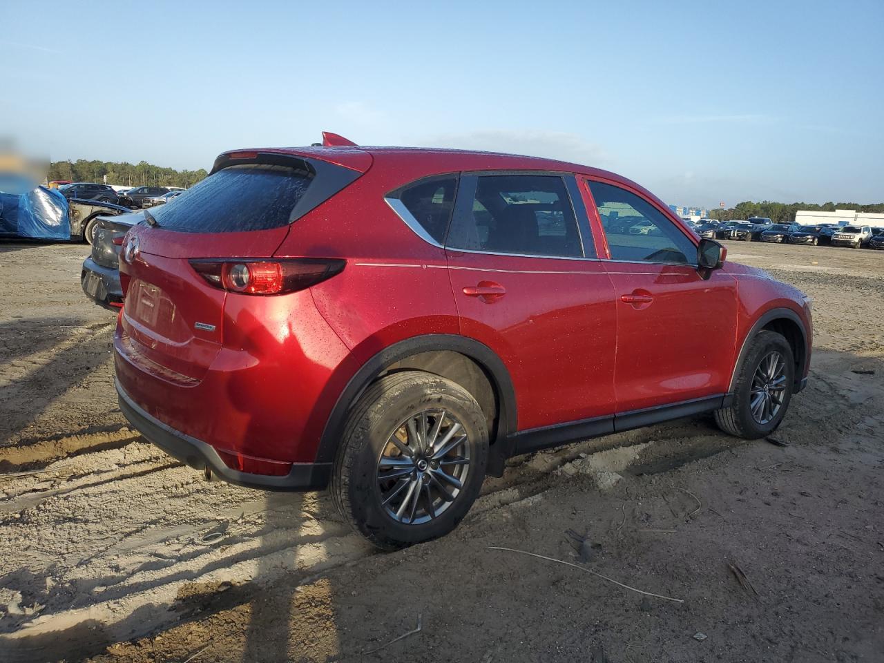 2017 Mazda CX-5 VIN JM3KFACL6H0119211 Copart auction photo, side / rear end damage thumbnail 3