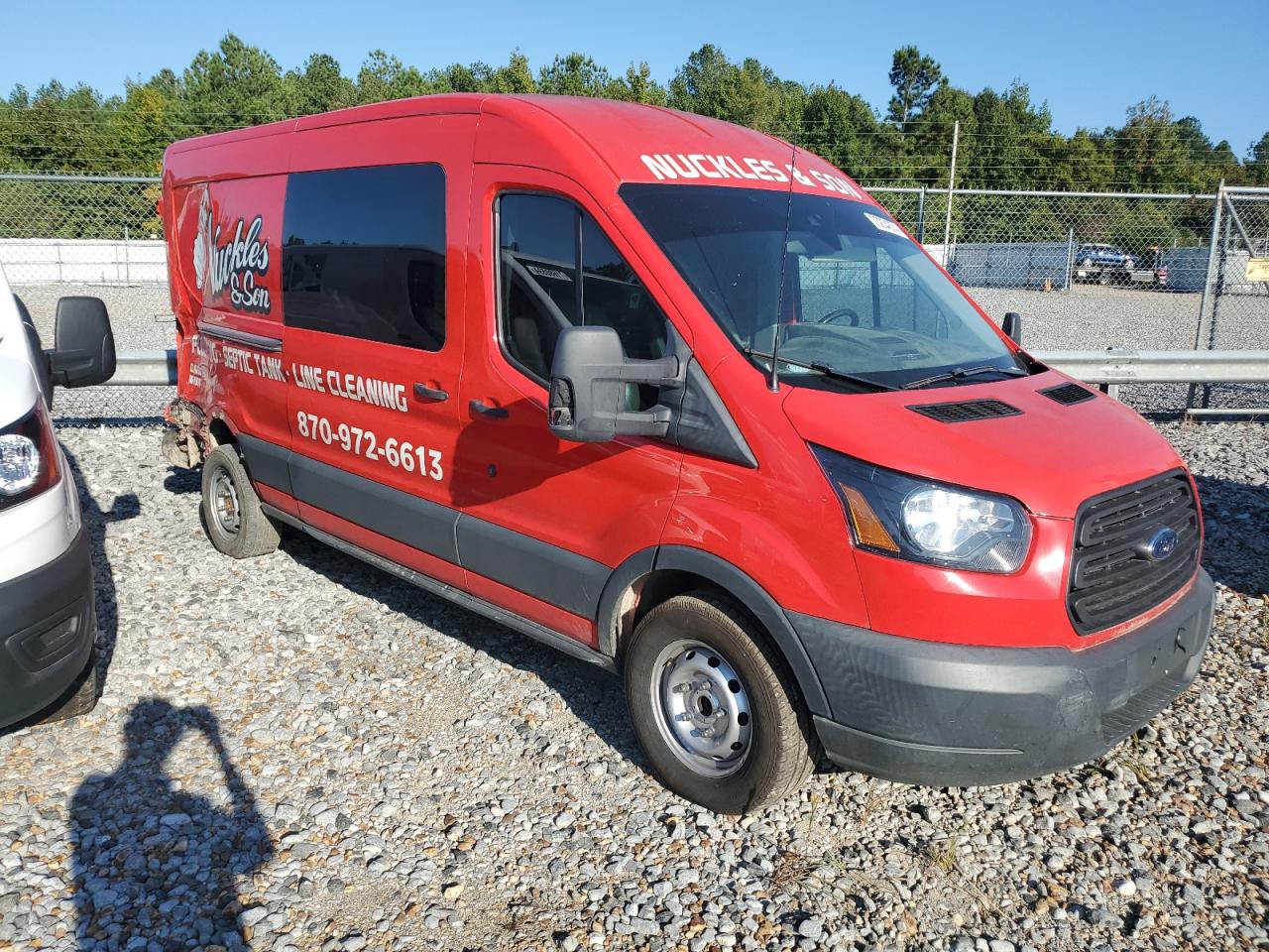 2018 Ford Transit VIN 1FTBW2CG2JKB05253 Copart auction photo, side damage thumbnail 4