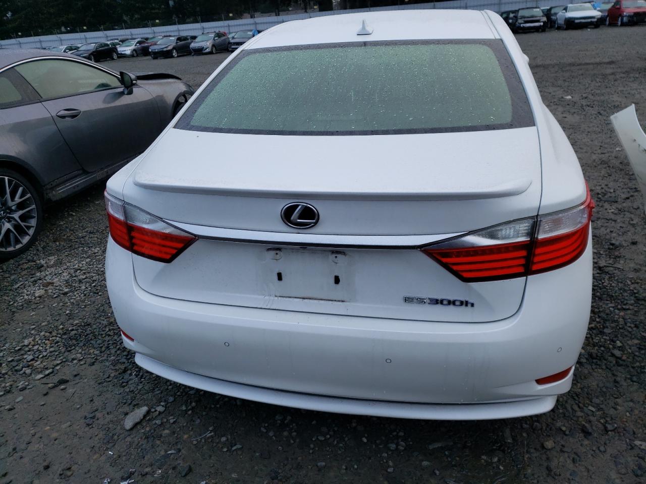2014 Lexus ES VIN JTHBW1GG1E2062422 Copart auction photo, front end / undercarriage damage thumbnail 6