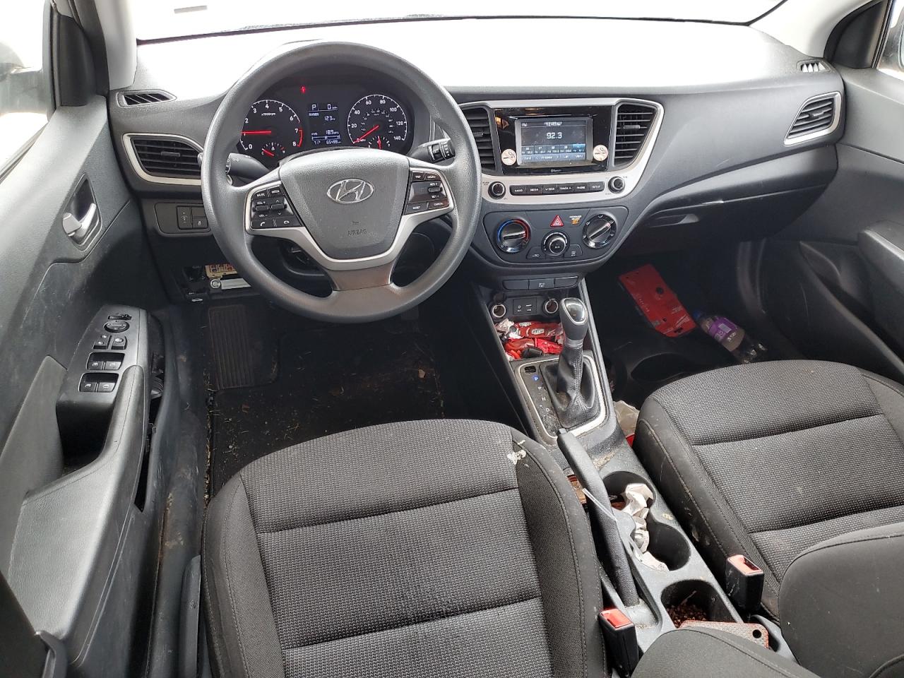 2021 Hyundai Accent VIN 3KPC24A66ME133988 Copart auction photo, vandalism / rear end damage thumbnail 8