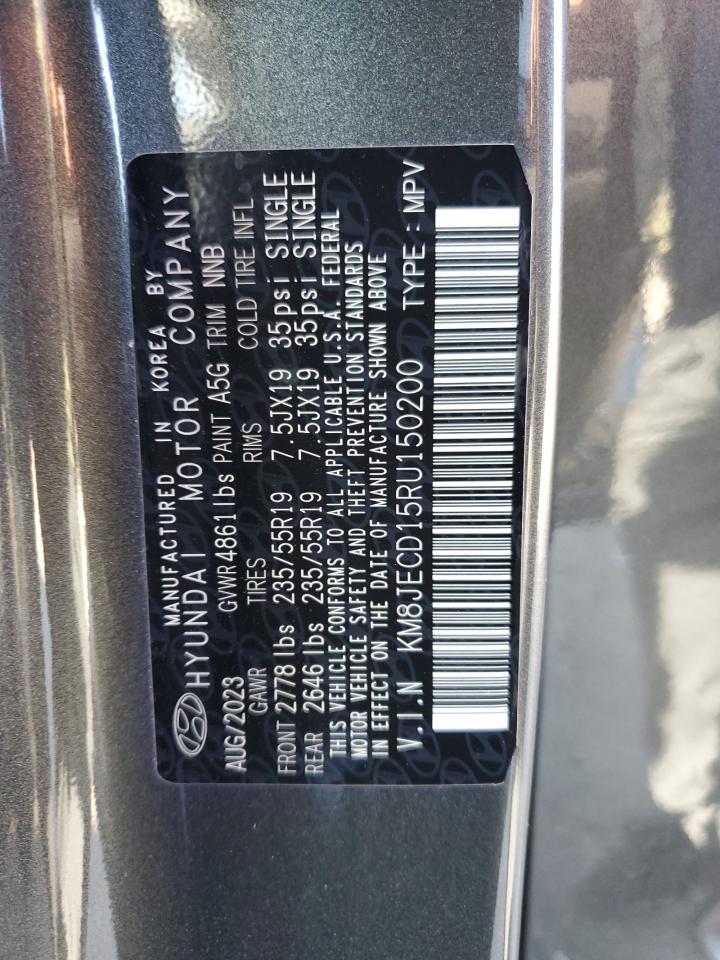 2024 Hyundai Tucson VIN KM8JECD15RU150200 Copart auction photo, all over damage thumbnail 12