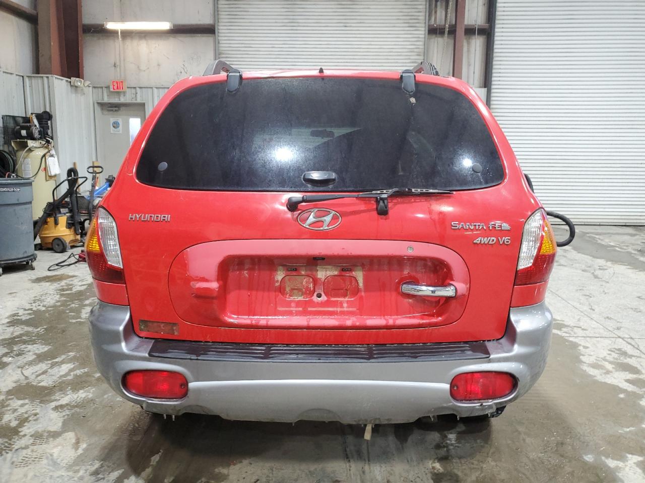 2004 Hyundai Santa Fe VIN KM8SC73D24U625274 Copart auction photo, front end damage thumbnail 6