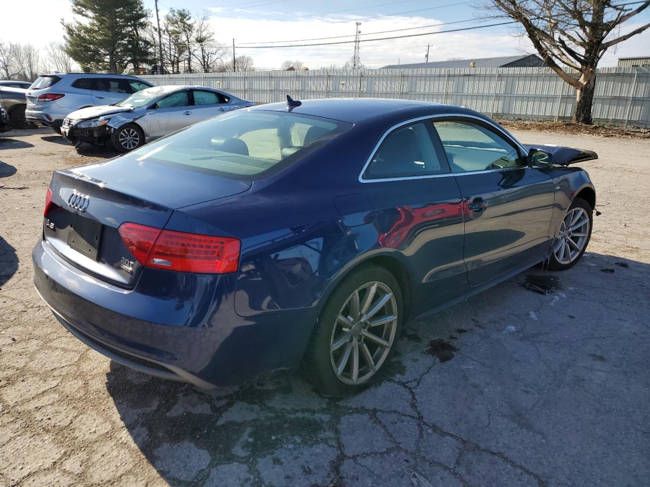 2016 Audi A5 VIN WAUM2AFR2GA025622 Copart auction photo, front end / undercarriage damage thumbnail 3