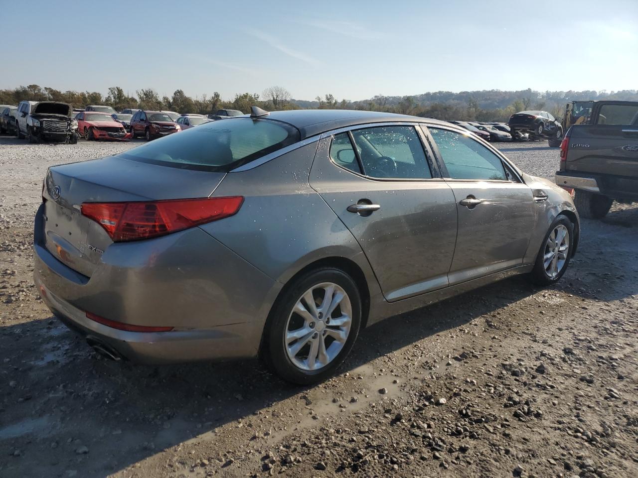 2012 KIA Optima VIN 5XXGN4A71CG073013 Copart auction photo, side damage thumbnail 3