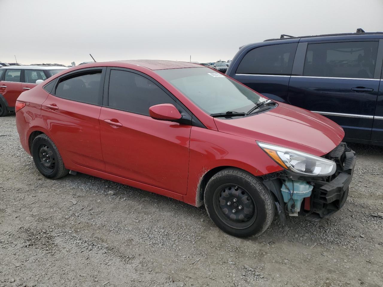 2016 Hyundai Accent VIN KMHCT4AE3GU953371 Copart auction photo, front end / rear end damage thumbnail 4