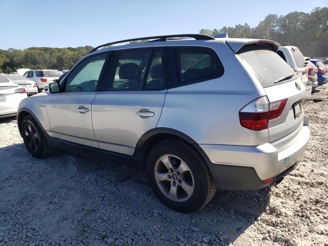 2008 BMW X3 VIN WBXPC93418WJ14349 Copart auction photo, burn - engine damage thumbnail 2