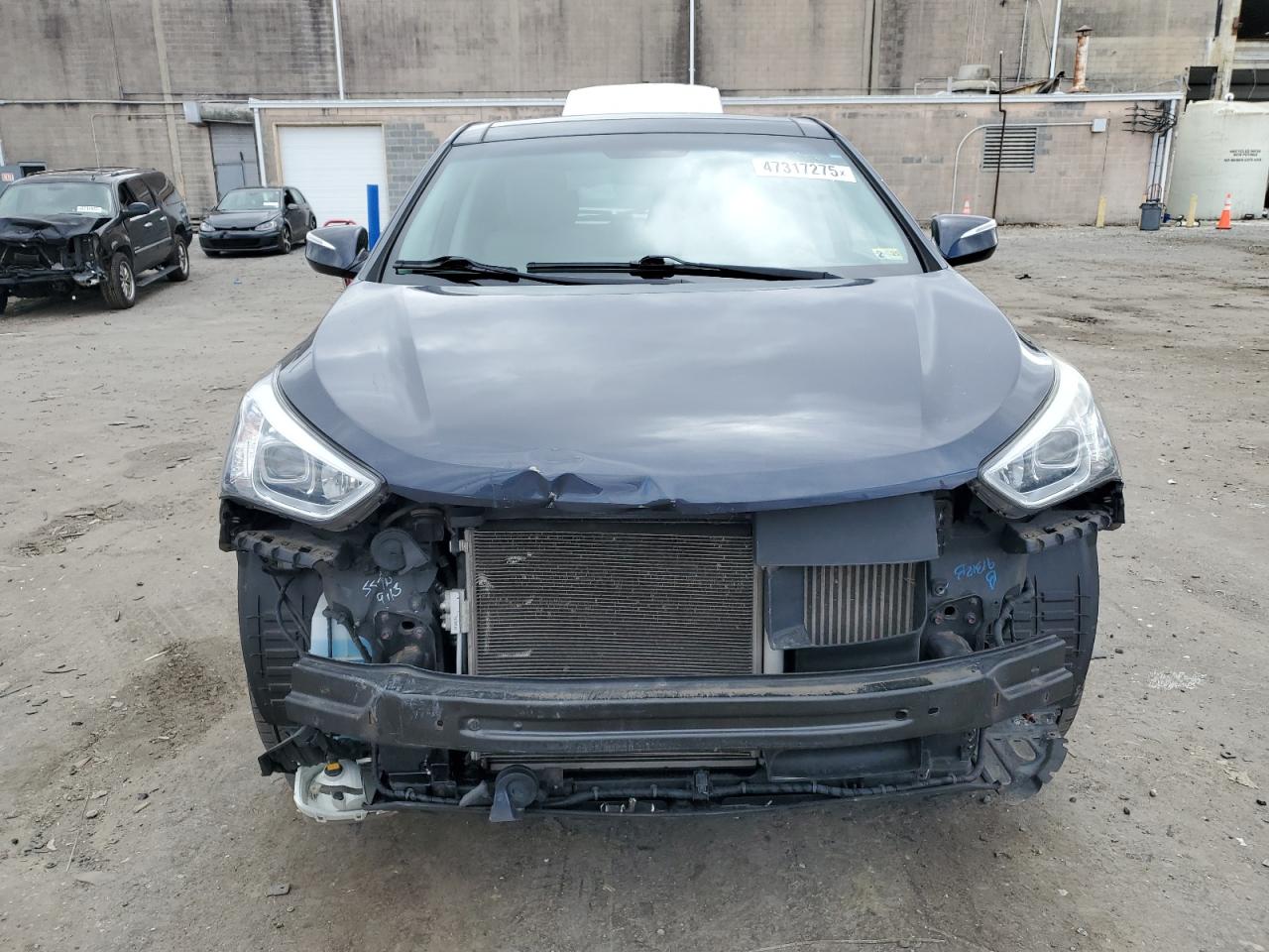 2013 Hyundai Santa Fe VIN 5XYZW3LA2DG019872 Copart auction photo, front end / side damage thumbnail 5
