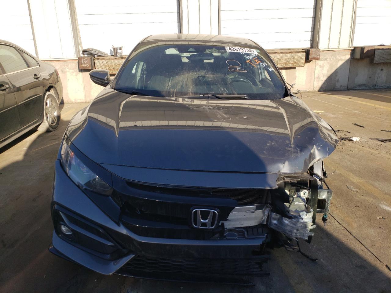 2021 Honda Civic VIN SHHFK7H46MU230362 Copart auction photo, front end / side damage thumbnail 5