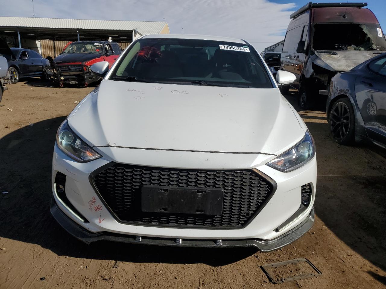 2018 Hyundai Elantra VIN 5NPD84LF4JH242828 Copart auction photo, all over damage thumbnail 5